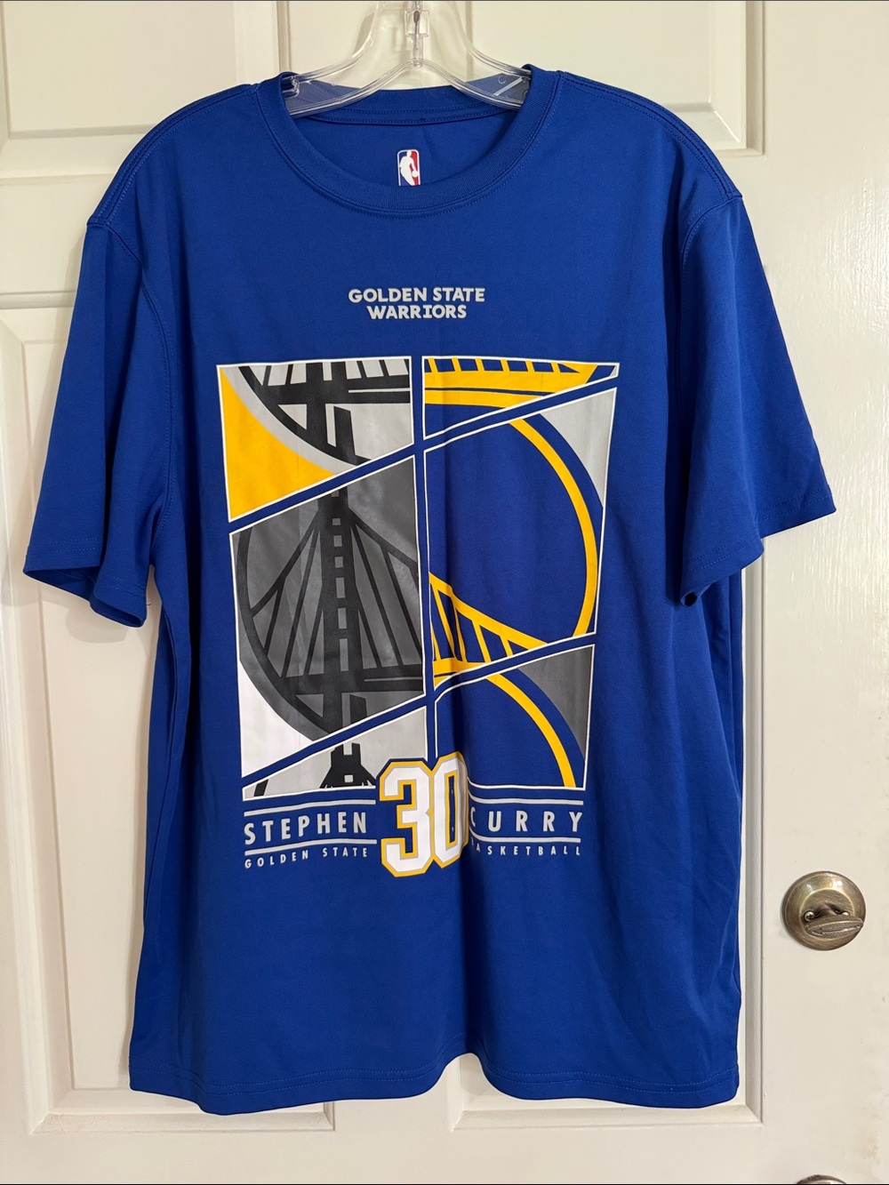 NBA Golden State Warriors Royal Blue Stephen Curry #30 Graphic Tee